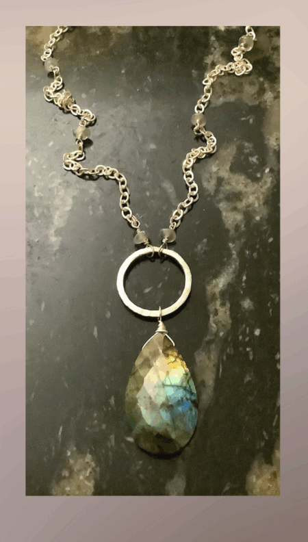 Rainbow Labradorite on Sterling Silver includes shipping SOLD