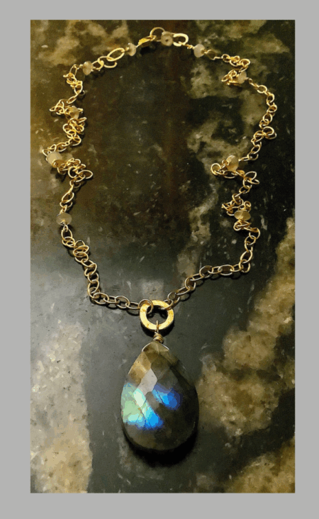 Rainbow Labradorite on 14k Gold Filled, includes shipping SOLD